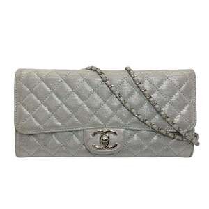 CHANEL Silver Shoulder Bag